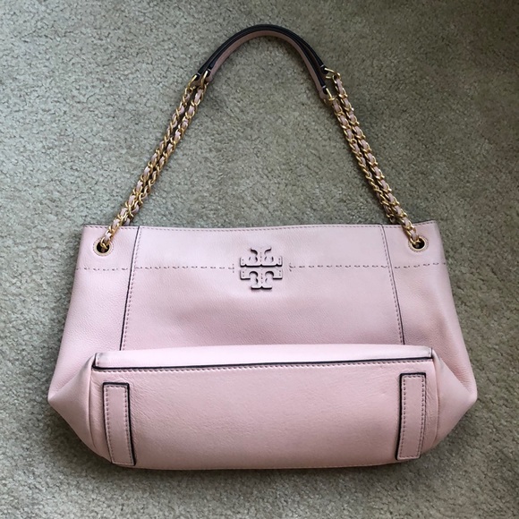 Tory Burch Handbags - Millennial Pink Tory Burch Chain Strap Bag